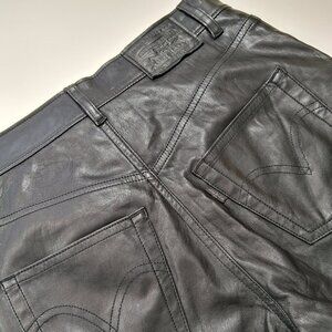 Levi’s Faux-Leather Ribcage Straight Pant